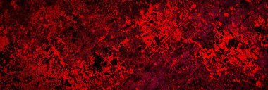 Kırmızı boyayla boyanmış eski duvar