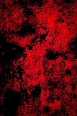 Kırmızı boyayla boyanmış eski duvar