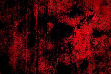 Kırmızı boyayla boyanmış eski duvar