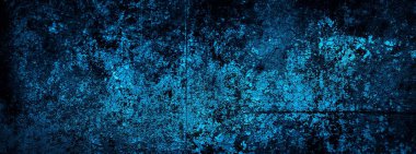 mavi boyayla boyanmış eski duvar