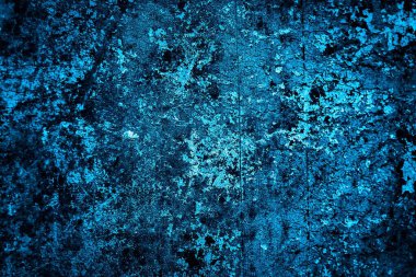 mavi boyayla boyanmış eski duvar