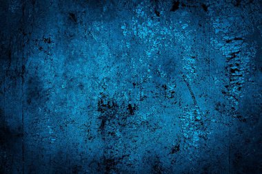 mavi boyayla boyanmış eski duvar