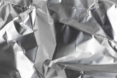 Alüminyum gümüş folyo. arkaplan veya doku