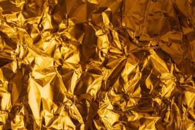 Buruşmuş bakır levha metali. arkaplan veya doku