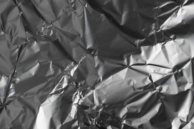 Alüminyum gümüş folyo. arkaplan veya doku