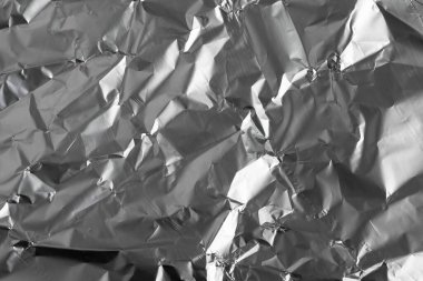 Alüminyum gümüş folyo. arkaplan veya doku