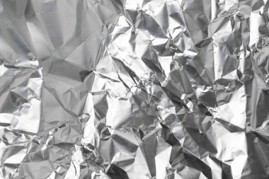 Alüminyum gümüş folyo. arkaplan veya doku