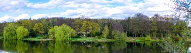 Güneşli bir günde Chorzow 'da park