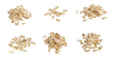 Yulaf gevreği izole arka plan üzerinde