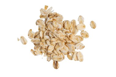 Yulaf gevreği izole arka plan üzerinde