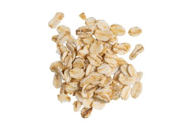 Yulaf gevreği izole arka plan üzerinde