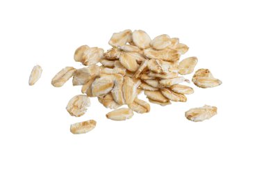 Yulaf gevreği izole arka plan üzerinde