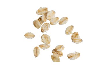 Yulaf gevreği izole arka plan üzerinde