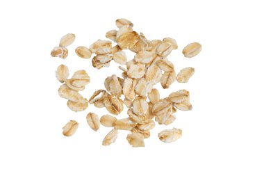 Yulaf gevreği izole arka plan üzerinde