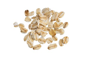 Yulaf gevreği izole arka plan üzerinde