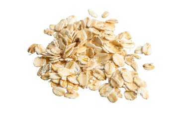 Yulaf gevreği izole arka plan üzerinde