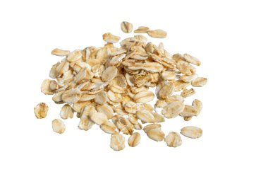 Yulaf gevreği izole arka plan üzerinde