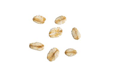 Yulaf gevreği izole arka plan üzerinde