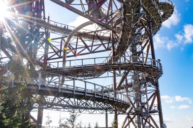 sky walk on Snieznik mountain in Czech Republic