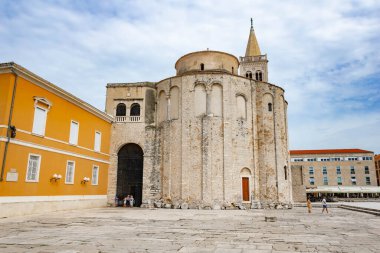 Zadar, Hırvatistan - 18.09. 2023 - Zadar Eski Kasabası