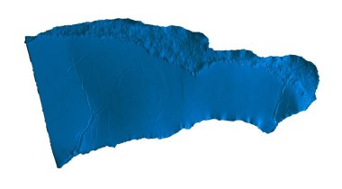 Beyaz izole zemin üzerinde mavi kağıt parçaları