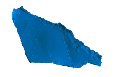 Beyaz izole zemin üzerinde mavi kağıt parçaları