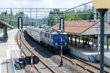 Ustka, Polonya - 26.06.2024 - Ustka tren istasyonunda ICCC PKP