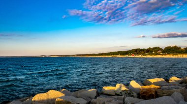 Ustka 'da gün batımı