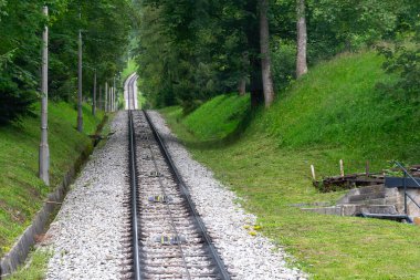 Gubalowka 'ya giden tren yolunun demiryolu hattı.