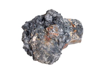 Beyaz izole zemin üzerinde volkanik kaya