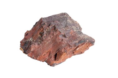 Beyaz izole zemin üzerinde volkanik kaya