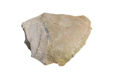 Beyaz izole arkaplanda kireçtaşı