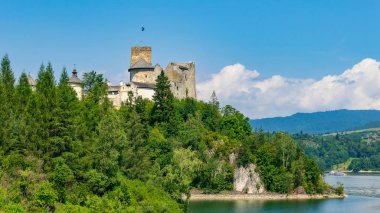 Güneşli bir günde Niedzica Kalesi