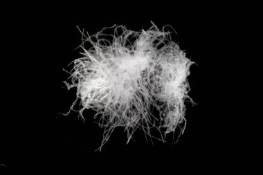 Siyah arka planda kaz tüyü