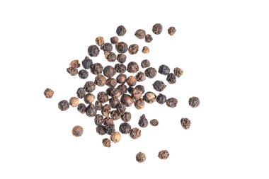 beyaz zemin üzerine karabiber