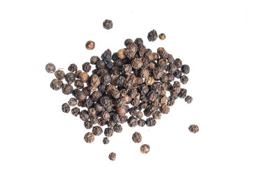 beyaz zemin üzerine karabiber