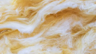 görünür detaylara sahip sarı mineral yünü