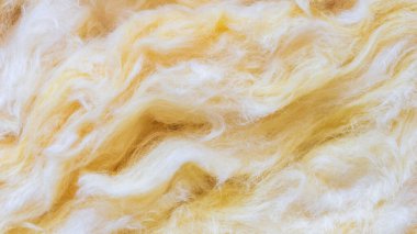 görünür detaylara sahip sarı mineral yünü