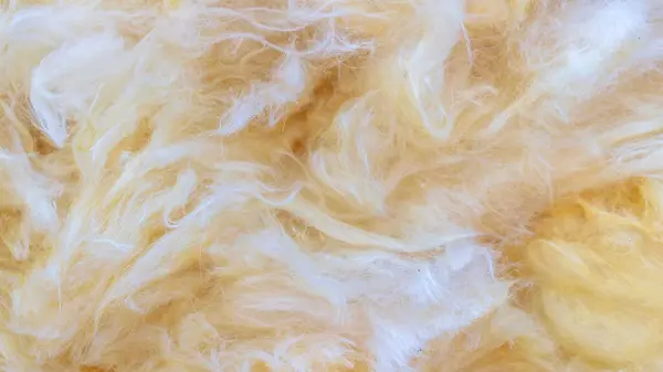 stock image yellow mineral wool with visible details