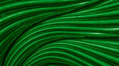 Yeşil çelik kabloların dokusu