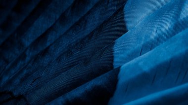 Mavi kuş tüyleri. Arka plan veya doku.