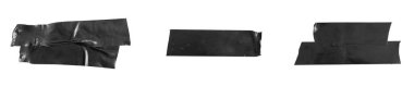 black tape on a white isolated background