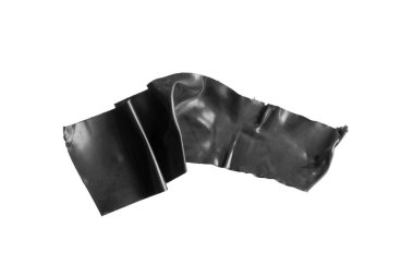 black tape on a white isolated background