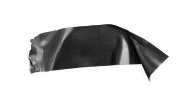 black tape on a white isolated background
