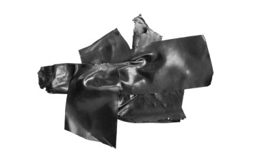 black tape on a white isolated background