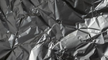 Buruşmuş alüminyum folyo dokusu. arkaplan