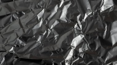 Buruşmuş alüminyum folyo dokusu. arkaplan