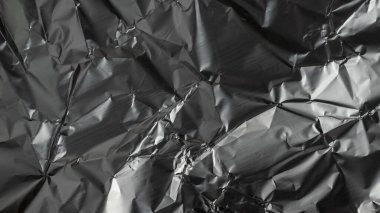 Buruşmuş alüminyum folyo dokusu. arkaplan