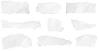 Beyaz izole edilmiş bir arka grup üzerine beyaz kağıt