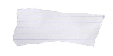 İzole edilmiş beyaz bir arka planda beyaz bir sayfa.